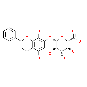 去甲漢黃芩素-7-0-葡萄糖醛酸苷